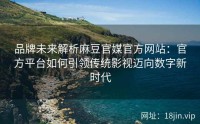 品牌未来解析麻豆官媒官方网站：官方平台如何引领传统影视迈向数字新时代