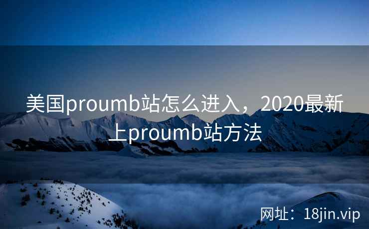 美国proumb站怎么进入，2020最新上proumb站方法