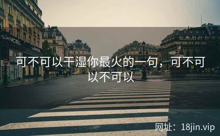 可不可以干湿你最火的一句，可不可以不可以