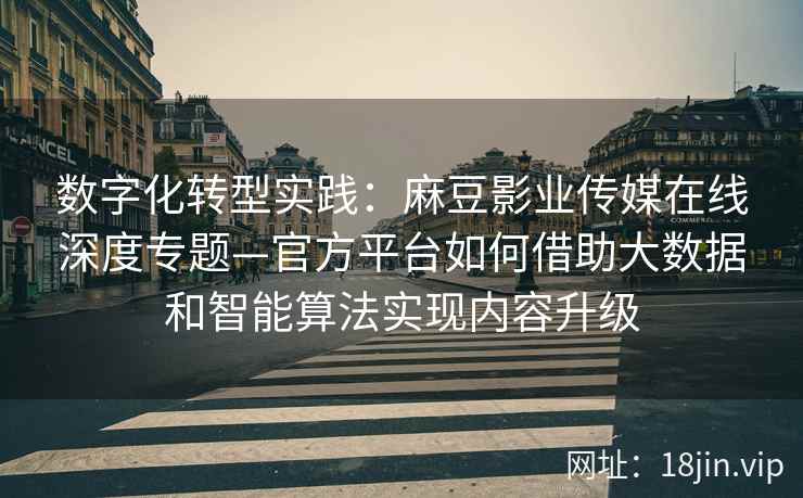 数字化转型实践：麻豆影业传媒在线深度专题—官方平台如何借助大数据和智能算法实现内容升级